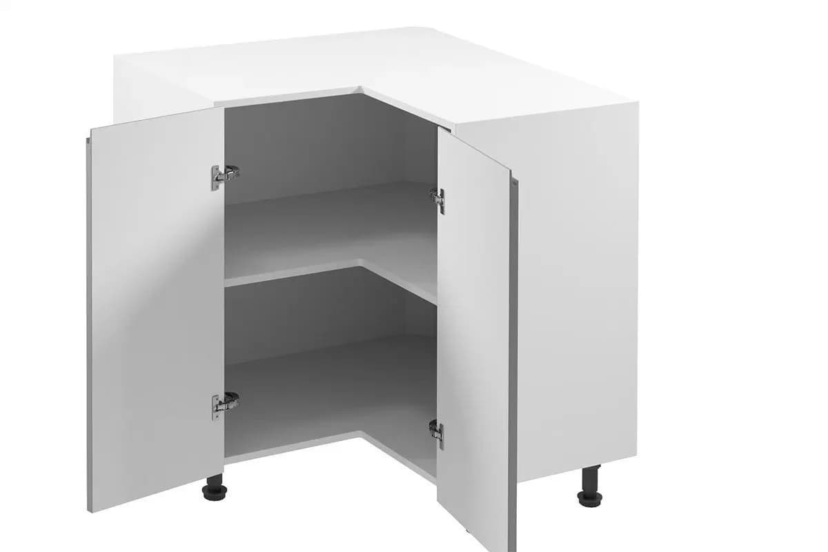 ROYAL24_MARKT Eckunterschrank Grau Modern