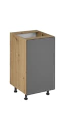 ROYAL24_MARKT Unterschrank Nexa D45 Modern Beige Eiche Push-to-Open Bild 2