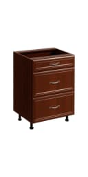 ROYAL24_MARKT Unterschrank Sycylia 3 Schubladen Braun Bild 2