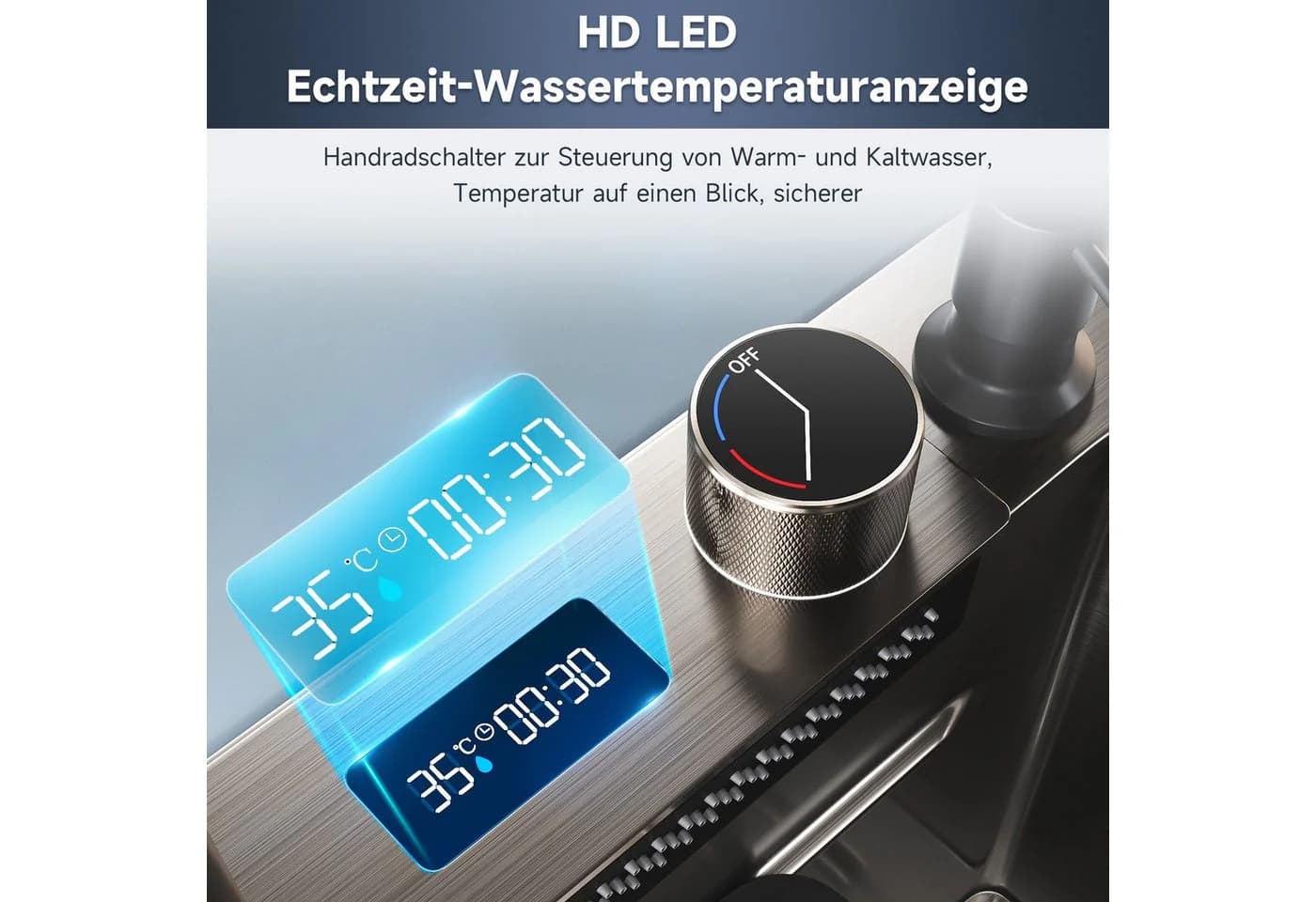 SONNI Küchenspüle Multifunktionale Küchenspüle mit Temperaturkontrolle - Bild 4
