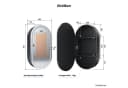 SONNI Badezimmerspiegelschrank Oval mit dreifarbigem Licht, beschlagfrei Bild 4