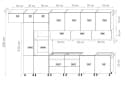 ROYAL24_MARKT Küchenzeile K18-G400 Langen 400 cm Beige/Grau MDF Bild 1
