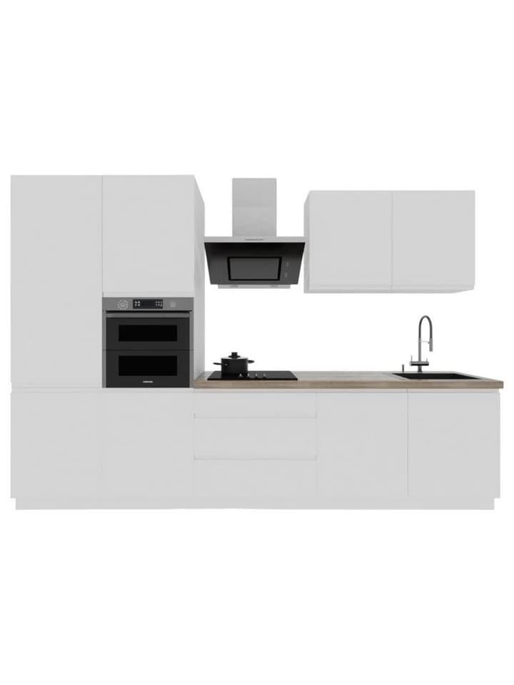 ROYAL24_MARKT Küchenzeile K57-G320 Aspen Hochglanz Grau/Weiß 320 cm - Bild 2