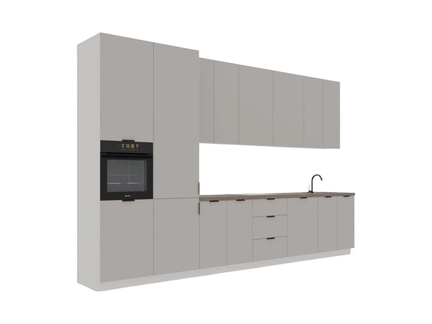 ROYAL24_MARKT Küchenzeile K58-G400 L Weiß/Beige Modern - Bild 3