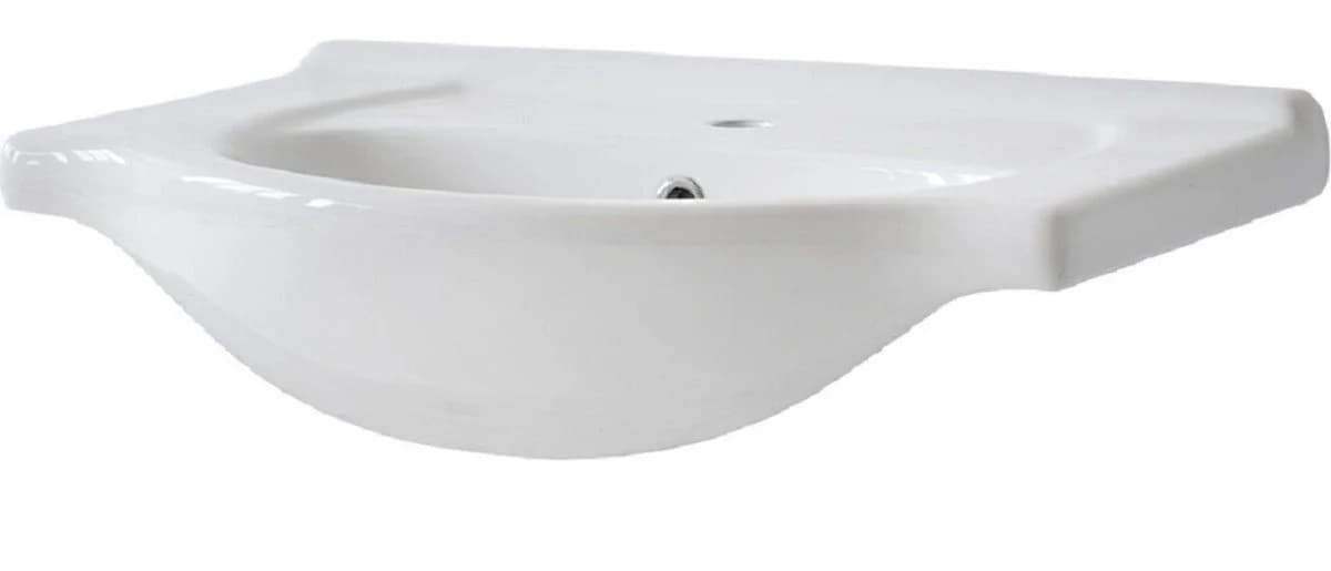 ROYAL24_MARKT Hängewaschbecken 65 cm Weiß Keramik Modern - Bild 2