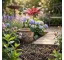 IKO Metall-Gartenstecker "Ewige Blüte" Filigrane Metall-Lilie Gelb Bild 1