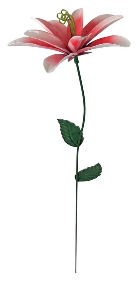 IKO Metall-Gartenstecker "Ewige Blüte" Filigrane Metall-Lilie Gelb - Bild 2