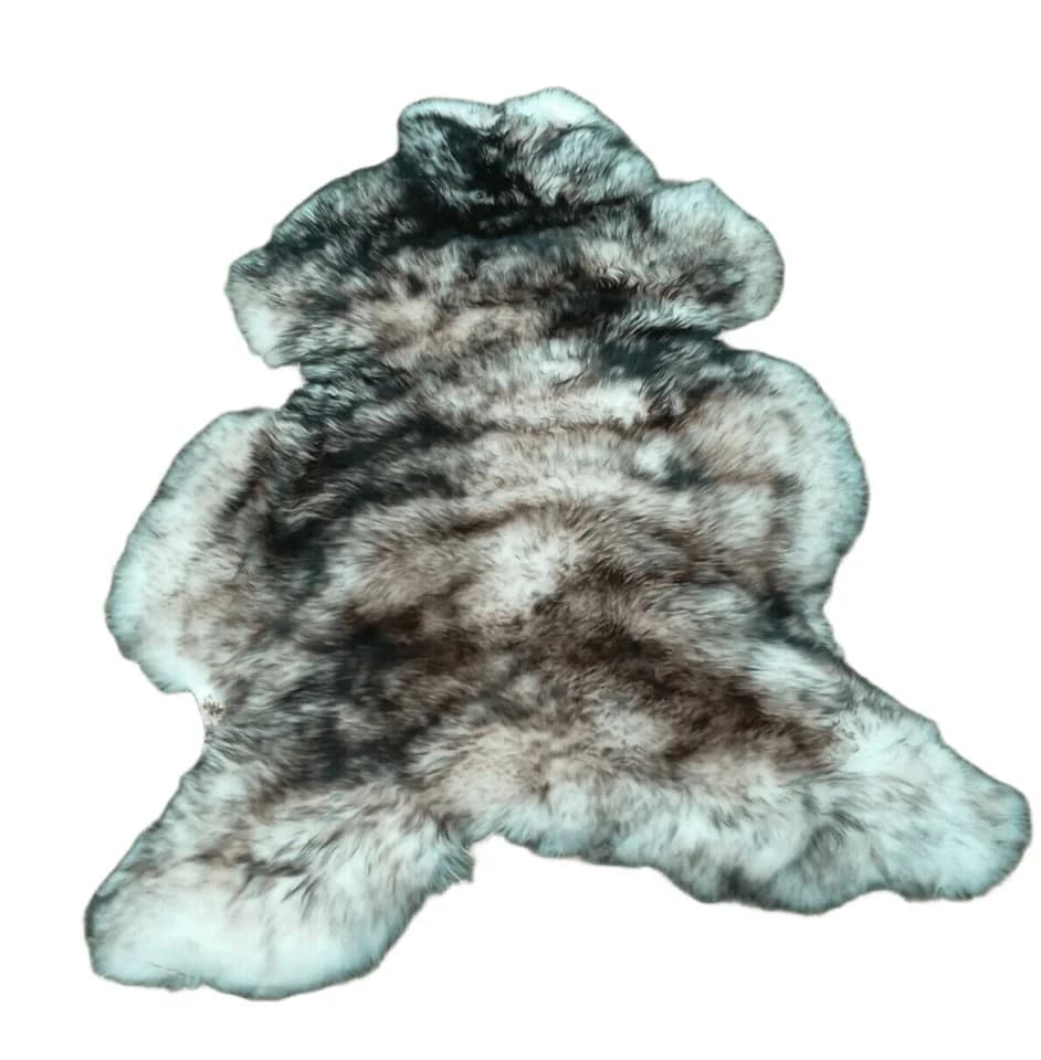 Provellus Fellteppich Öko Schaffell XXXL – Dunkel geflammt Naturfell - Bild 2