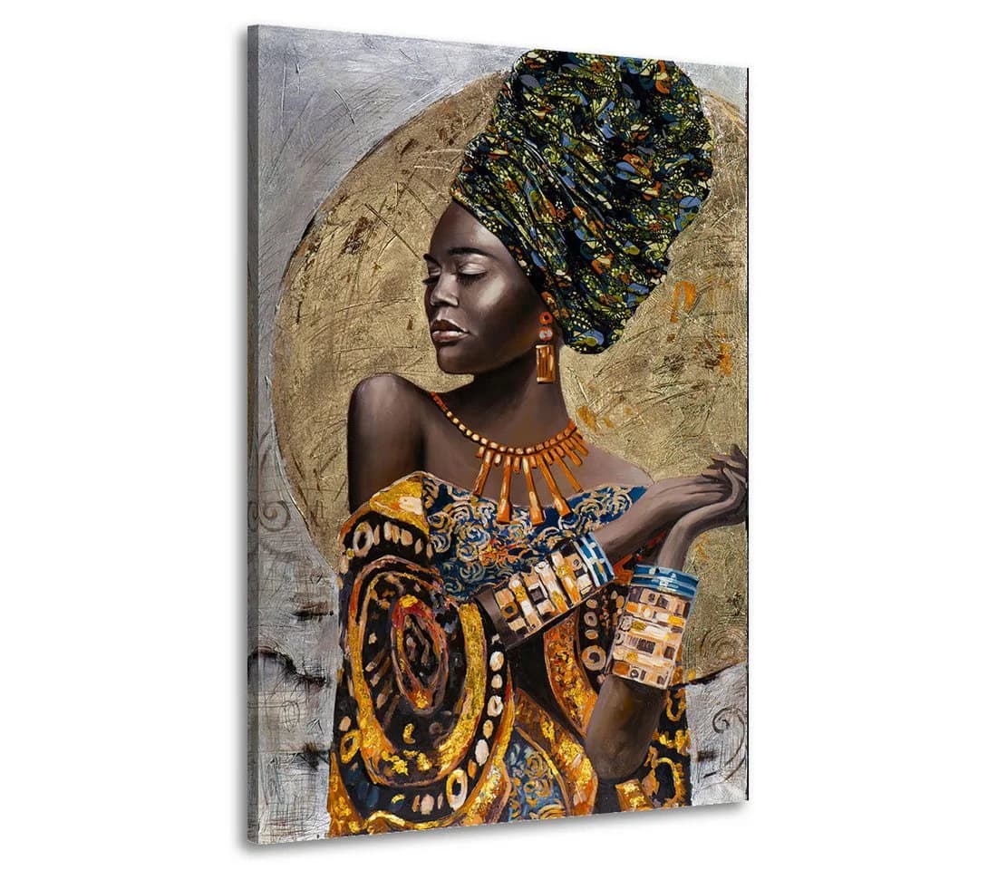 Artedinoi Leinwandbild Afrikanische Frau Colour Style Modern - Bild 2