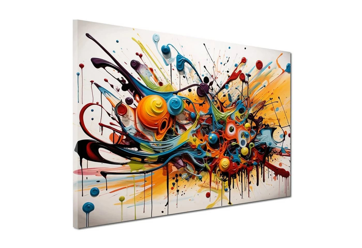Artedinoi Leinwandbild Abstrakt Bunt Kunstdruck XL Wanddeko - Bild 2