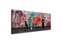 Artedinoi Leinwandbild Street Art Charlie & Albert XL Deko Bild 2