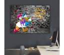 Artedinoi Leinwandbild Donald & Daisy Pop Art Wandbild Bunt Bild 1