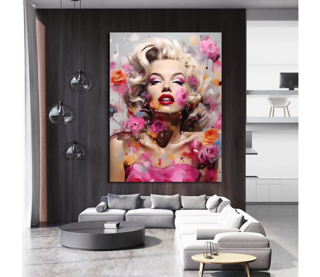 Artedinoi Leinwandbild Marilyn Pop Art abstrakt XL Deko - Bild 3