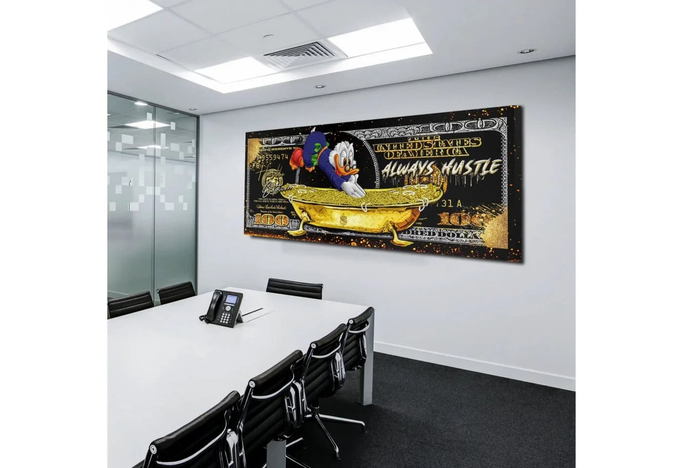 Artedinoi Leinwandbild Duck 100 Dollar Comic XL - Bild 3