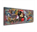 Artedinoi Leinwandbild Dollar Pop Art Maus XL Leinwandbild Wandbild Deko Bild 2