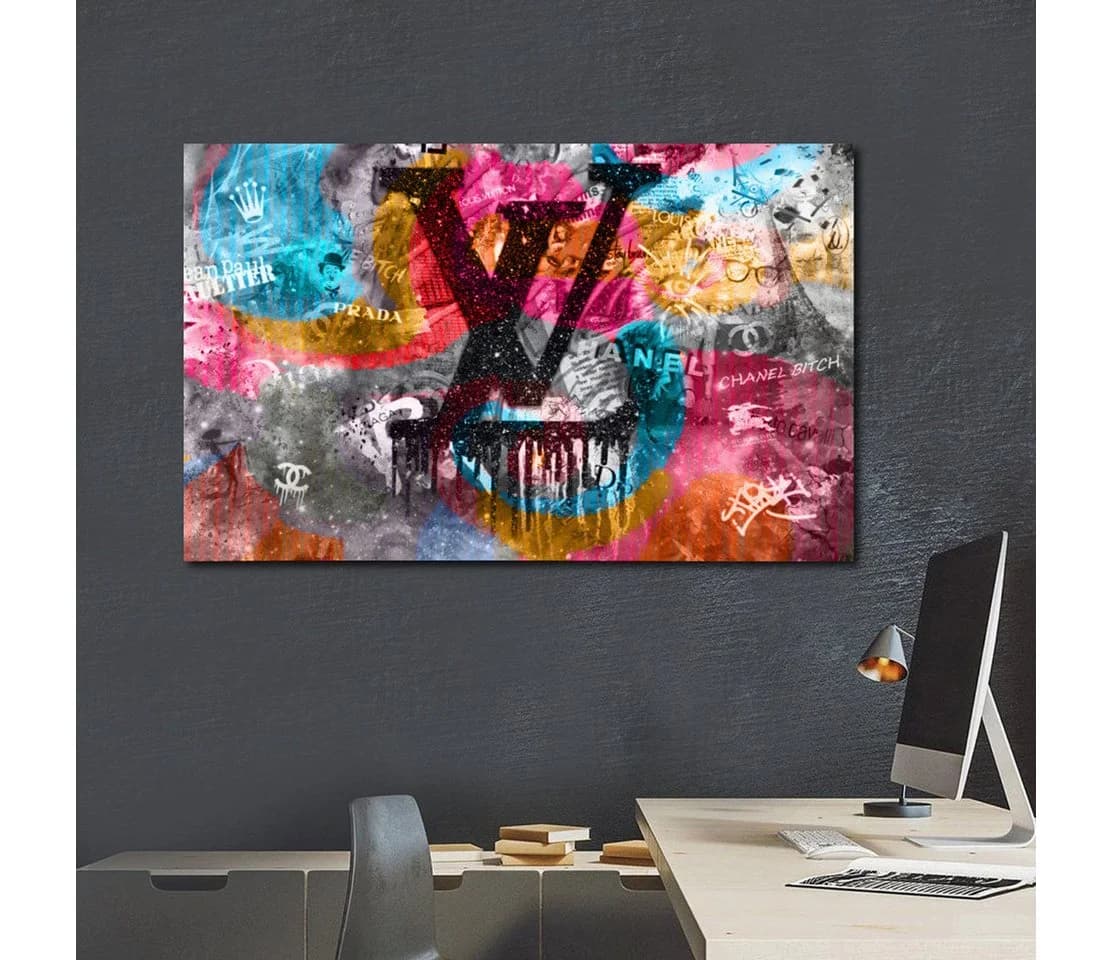 Artedinoi Leinwandbild Pop Art Luxury Lifestyle XL