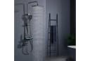 HOMELODY Duschsystem Massagedusche Regendusche 3 Strahlarten Graphitgrau Bild 2
