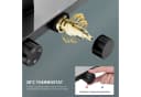 HOMELIVE Duschsystem Schwarz Matt mit Thermostat und Glasablage Bild 1