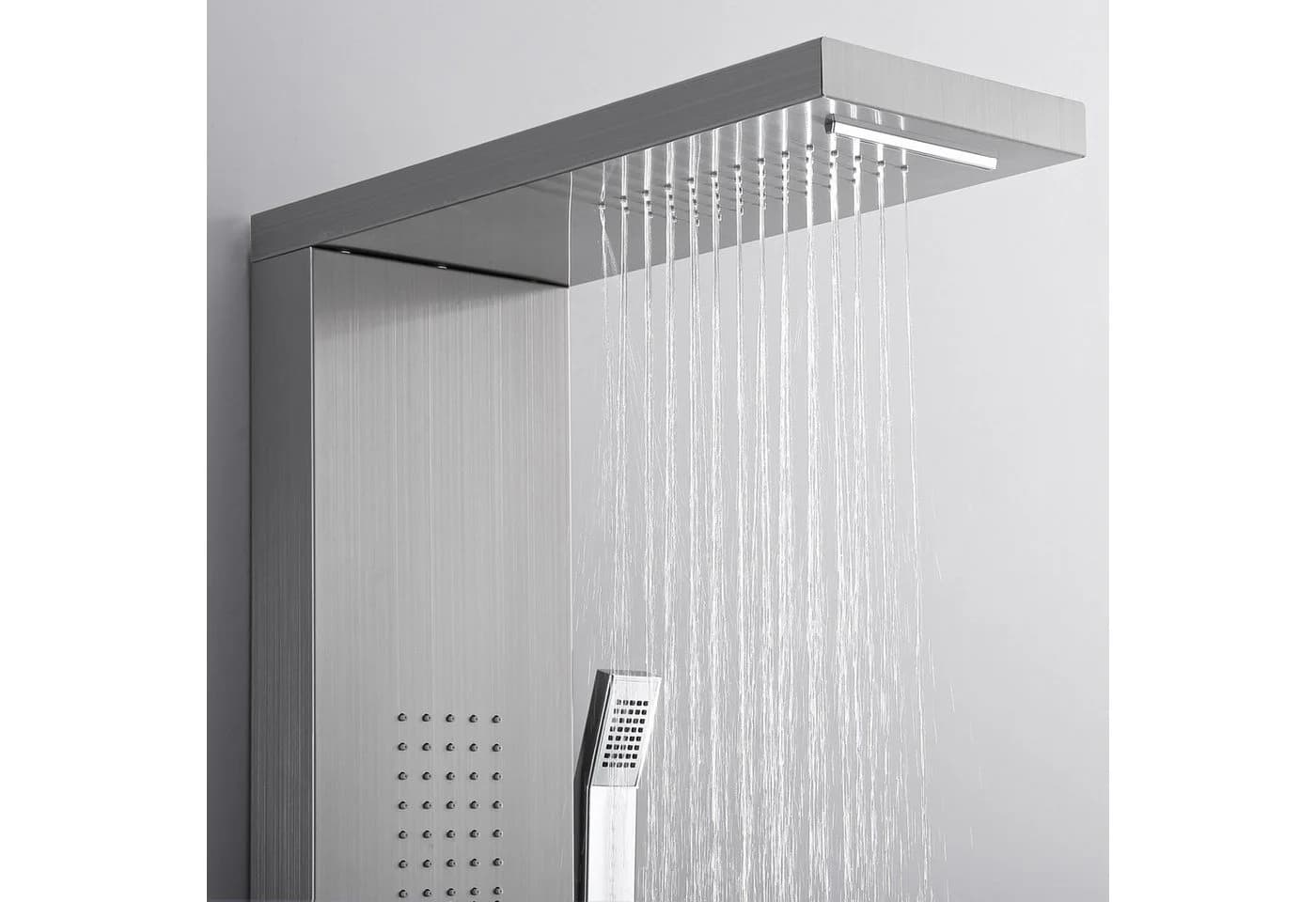 HOMELIVE Duschsystem Duschpaneel Regendusche 4-Funktion Edelstahl - Bild 3