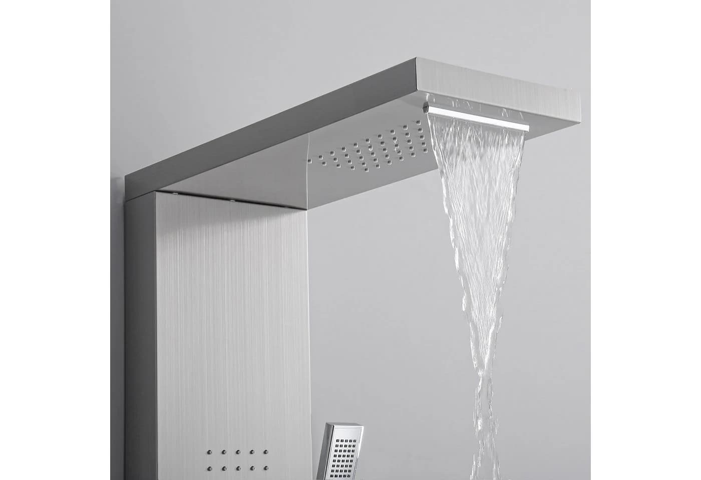 HOMELIVE Duschsystem Duschpaneel Regendusche 4-Funktion Edelstahl - Bild 4