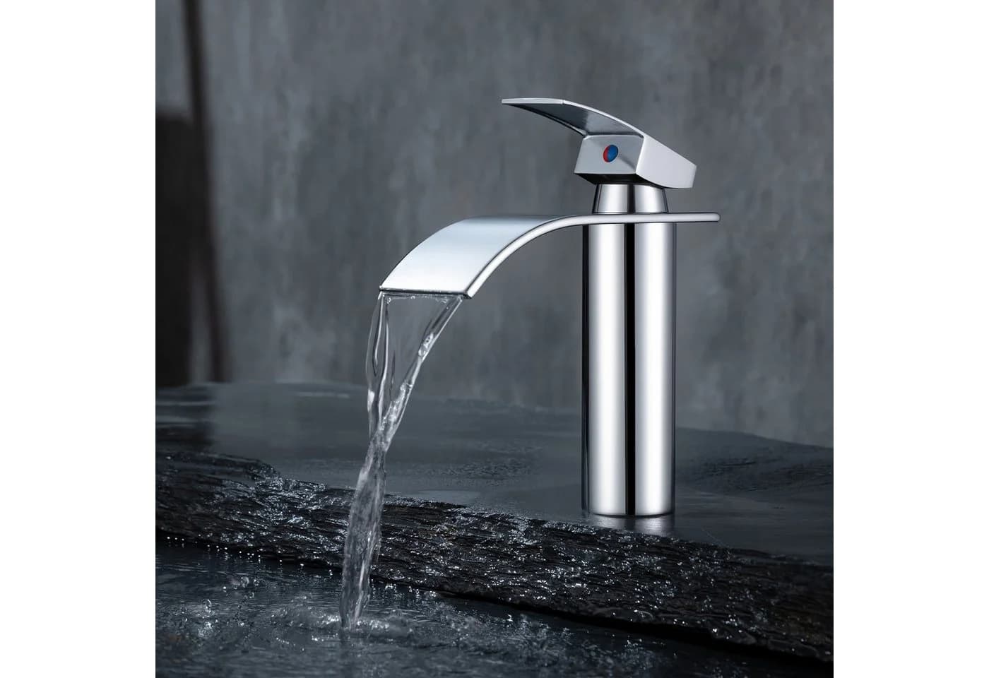 HOMELIVE Wasserfall-Waschtischarmatur verchromt - Bild 2