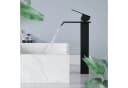 HOMELIVE Waschtischarmatur Schwarz Wasserfall-Design Bild 2