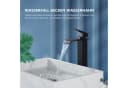HOMELIVE Waschtischarmatur Schwarz Wasserfall-Design Bild 4