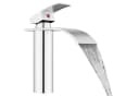HOMELODY Waschtischarmatur Wasserfall Wasserhahn Verchromt Bild 2