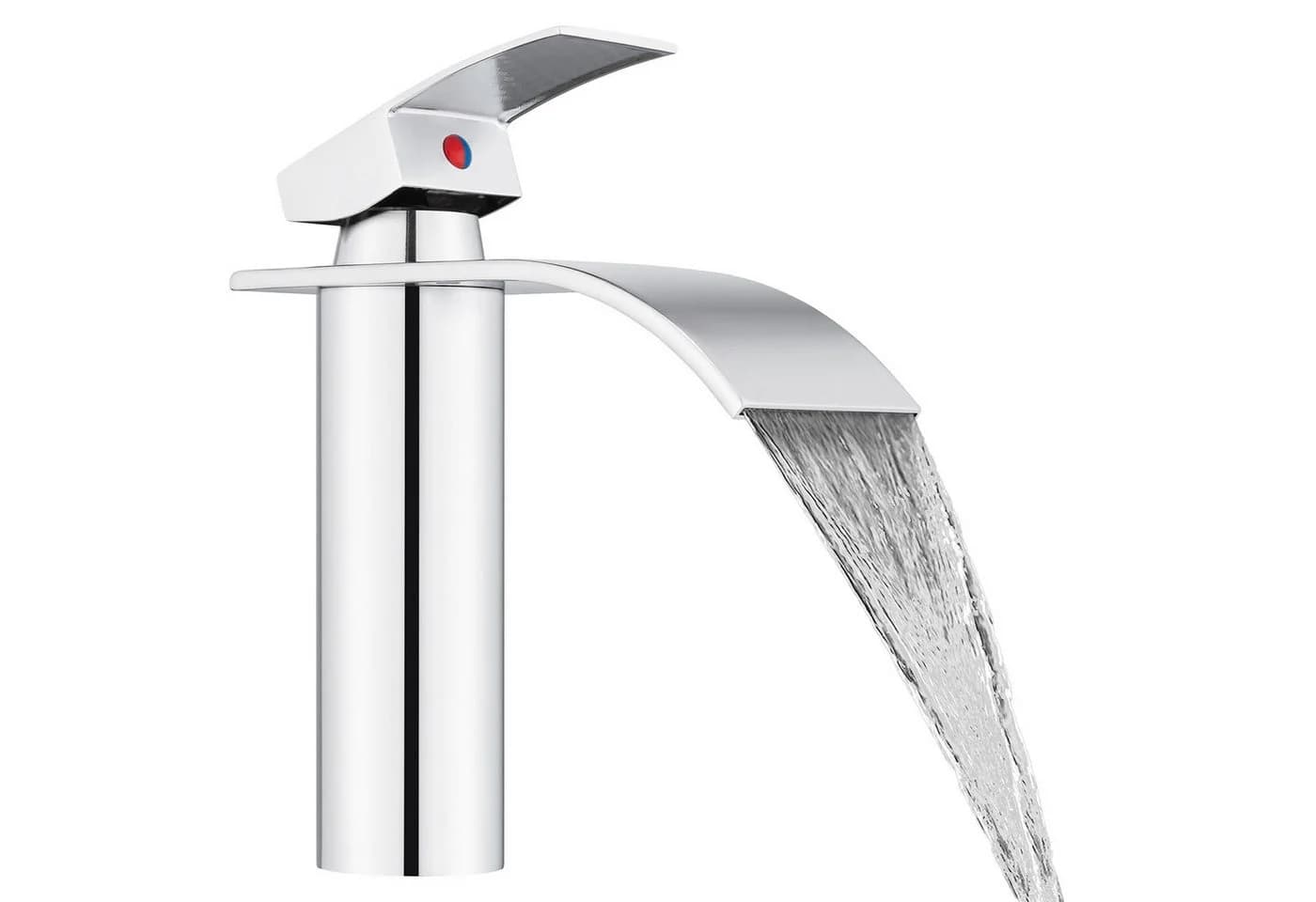 HOMELODY Waschtischarmatur Wasserfall Wasserhahn Verchromt - Bild 2