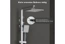 HOMELODY Duschsystem Chrom Regendusche Duschset ohne Armatur Bild 3