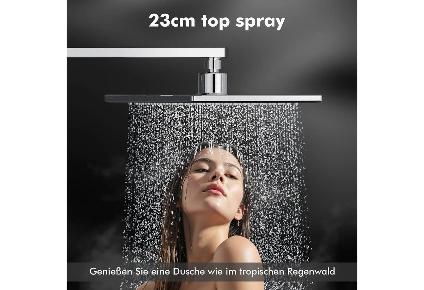 HOMELODY Duschsystem Chrom Regendusche Duschset ohne Armatur - Bild 4