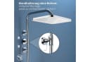 HOMELODY Duschsystem mit Thermostat und Glasablage in Chrom Bild 5