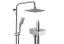 HOMELODY Duschsystem ohne Armatur mit Klavierschaltern, 2 Strahlarten, Regendusche Bild 2