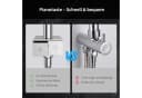 HOMELODY Duschsystem ohne Armatur mit Klavierschaltern, 2 Strahlarten, Regendusche Bild 3