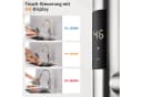 HOMELODY Küchenarmatur mit LED-Display, ausziehbarer Brause & Sofortheizung, 360° drehbare Touch-Steuerung Bild 3