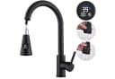 HOMELIVE Küchenarmatur 360° LED-Digitalanzeige Schwarz Bild 2