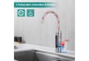 HOMELODY Küchenarmatur Elektrischer Wasserhahn mit Digitalanzeige und Durchlauferhitzer Bild 5