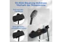 HOMELODY Brausegarnitur Badewannenarmatur mit Ablage 370 mm und 3-Funktions-Handbrause Bild 5