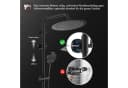 HOMELODY Duschsystem mit Regendusche, Handbrause und Thermostat Schwarz Bild 3