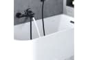 HOMELIVE Badewannenarmatur Schwarz Wandarmatur mit Umsteller Bild 2