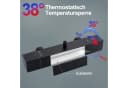 HOMELODY Duschsystem mit Thermostat 30x30 cm Kopfbrause Schwarz Bild 5