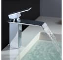 HOMELODY Waschtischarmatur Edelstahl Wasserfall Chrom Bild 2