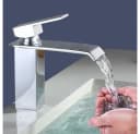 HOMELODY Waschtischarmatur Edelstahl Wasserfall Chrom Bild 5