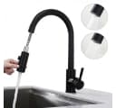 HOMELIVE Spültischarmatur Wasserhahn Küche ausziehbar Küchenarmatur mit 2 Strahlarten Bild 1