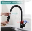 HOMELIVE Spültischarmatur Wasserhahn Küche ausziehbar Küchenarmatur mit 2 Strahlarten Bild 3