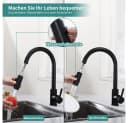 HOMELIVE Spültischarmatur Wasserhahn Küche ausziehbar Küchenarmatur mit 2 Strahlarten Bild 5