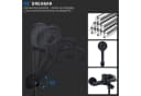 HOMELIVE Duschsystem Duscharmatur Set Schwarz mit 4-strahliger Handbrause Bild 4