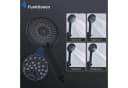 HOMELIVE Duschsystem Duscharmatur Set Schwarz mit 4-strahliger Handbrause Bild 5