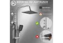 HOMELIVE Duschsystem Thermostat Regendusche 30 cm Chrom höhenverstellbar Bild 3