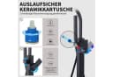HOMELIVE Freistehende Badewannenarmatur Schwarz Matt Wasserfall Bild 1